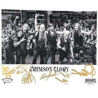 CRIMSON GLORY - FULL-AUTOGRAPHED PROMO PHOTO