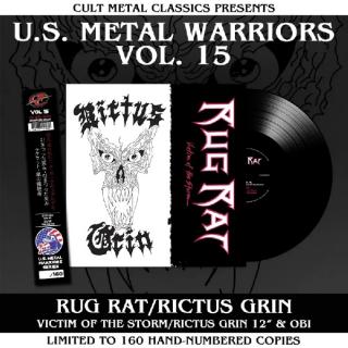 RUG RAT/RICTUS GRIN - Victim Of The Storm / Rictus Grin (Ltd 160 / Hand-Numbered, OBI, U.S. Metal Warriors Vol. 15) LP